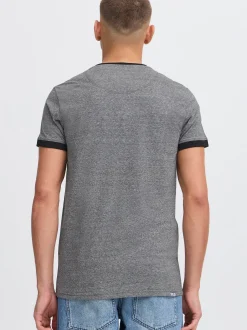 Solid Herren Rundhalsshirt - SDBennTee in schwarz
