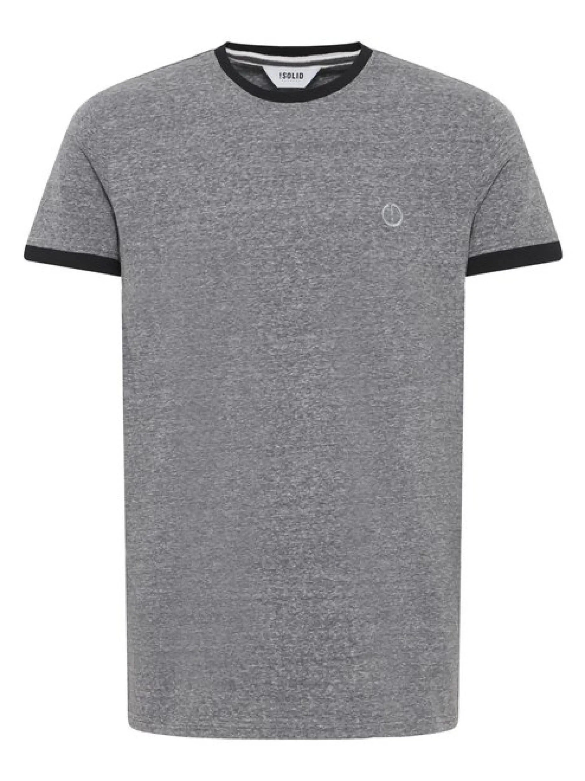 Solid Herren Rundhalsshirt - SDBennTee in schwarz