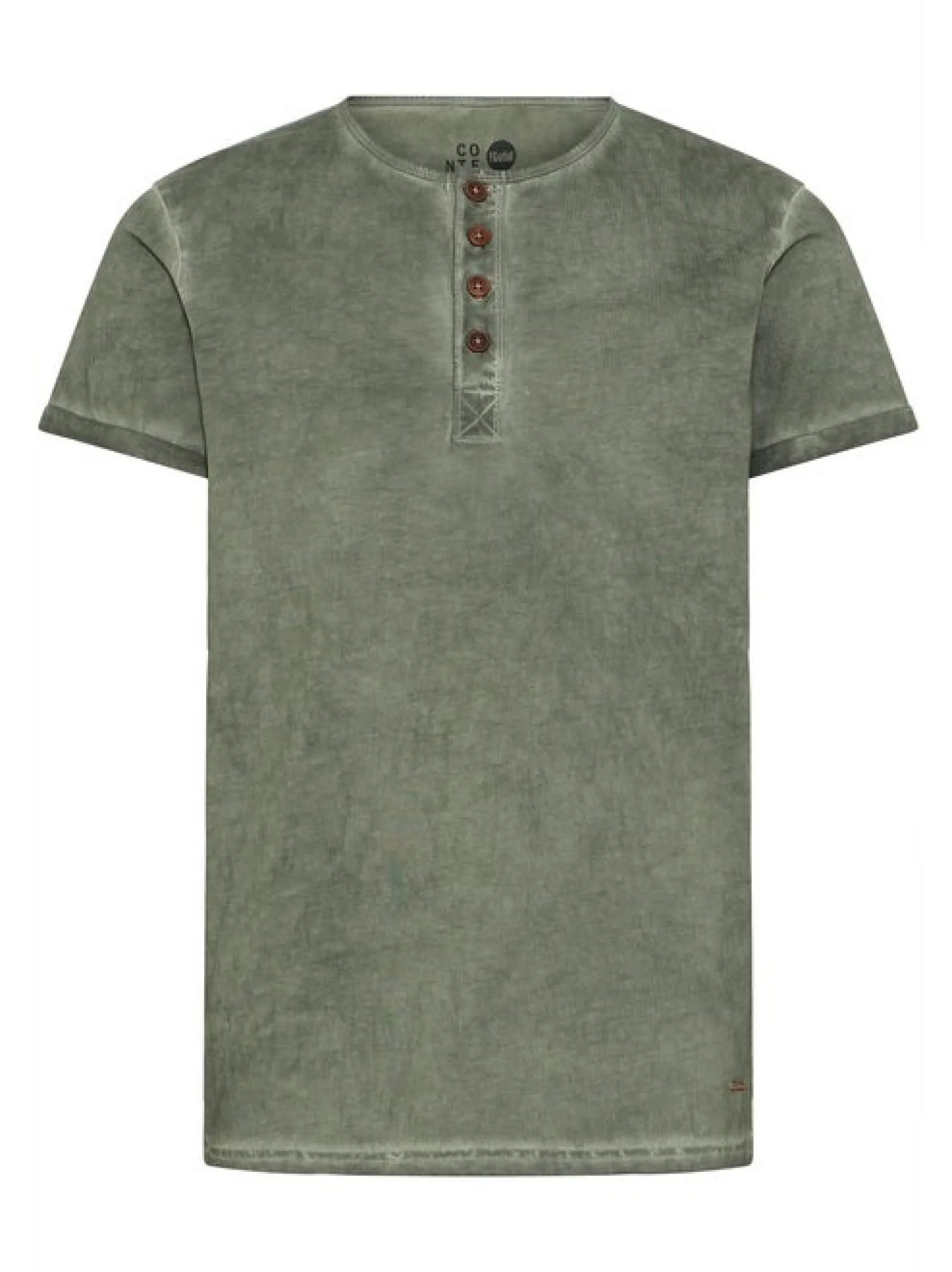 Solid Herren Rundhalsshirt - SDTihn in grün