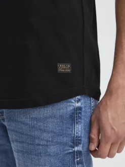 Solid Herren Rundhalsshirt - SDJulisto in schwarz