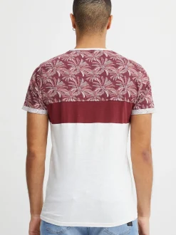Solid Herren Rundhalsshirt - SDFlorian in rot