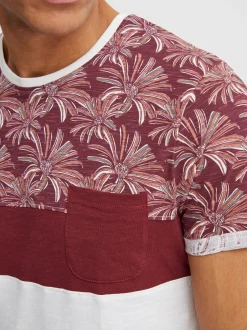 Solid Herren Rundhalsshirt - SDFlorian in rot
