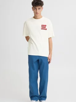 Solid Herren Rundhalsshirt - SDBrooks in ecru