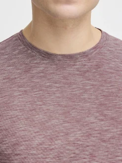Solid Herren Rundhalsshirt - SDFigos in rot