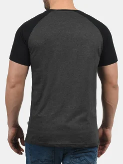 Solid Herren Rundhalsshirt - SDBastian in grau