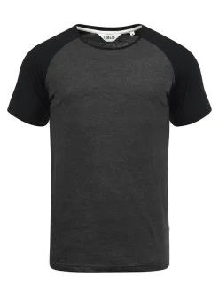 Solid Herren Rundhalsshirt - SDBastian in grau