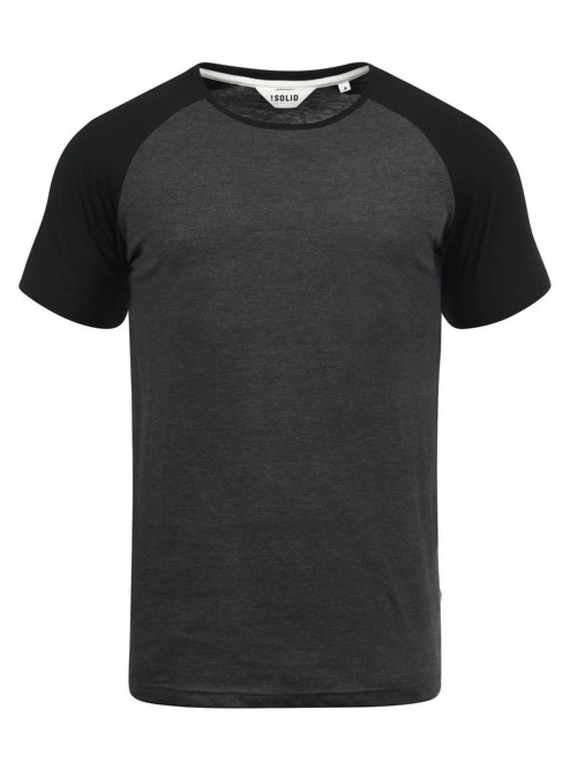 Solid Herren Rundhalsshirt - SDBastian in grau