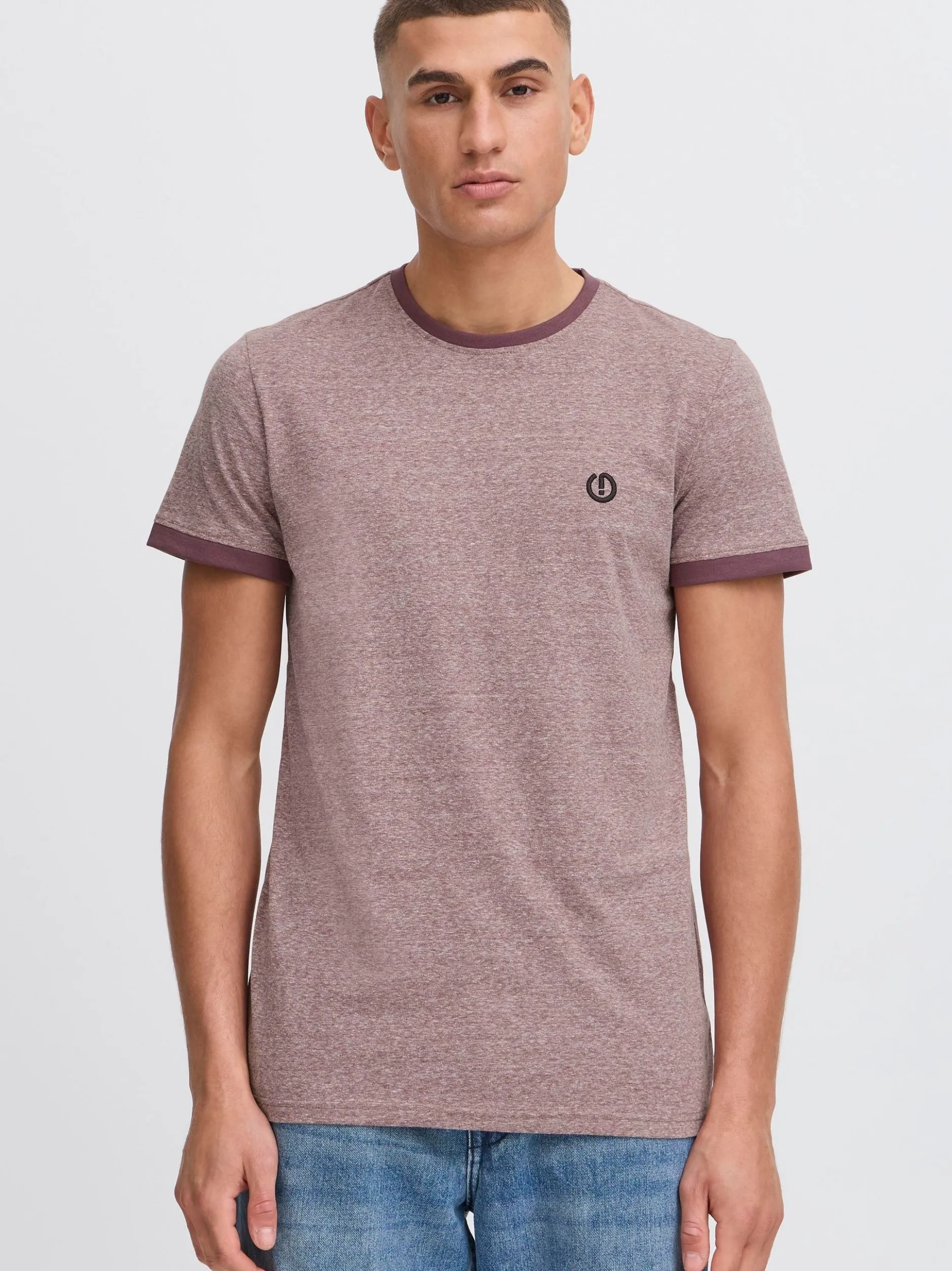 Solid Herren Rundhalsshirt - SDBennTee in rot
