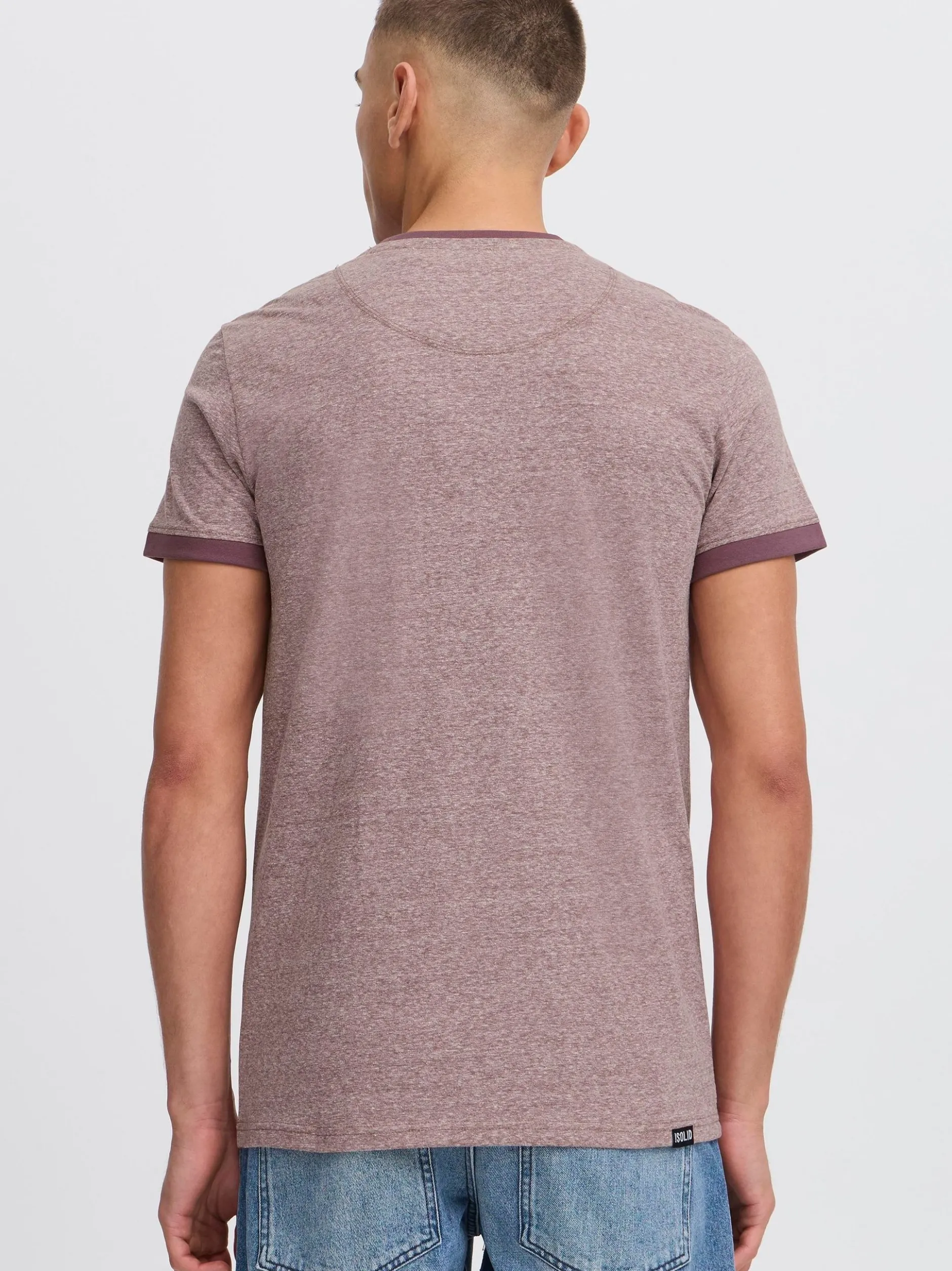 Solid Herren Rundhalsshirt - SDBennTee in rot