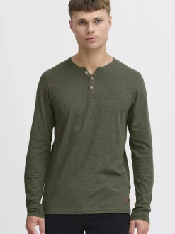 Solid Herren Rundhalsshirt - SDVolko in grün