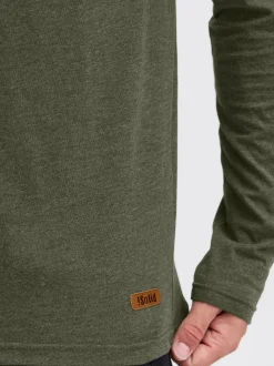 Solid Herren Rundhalsshirt - SDVolko in grün