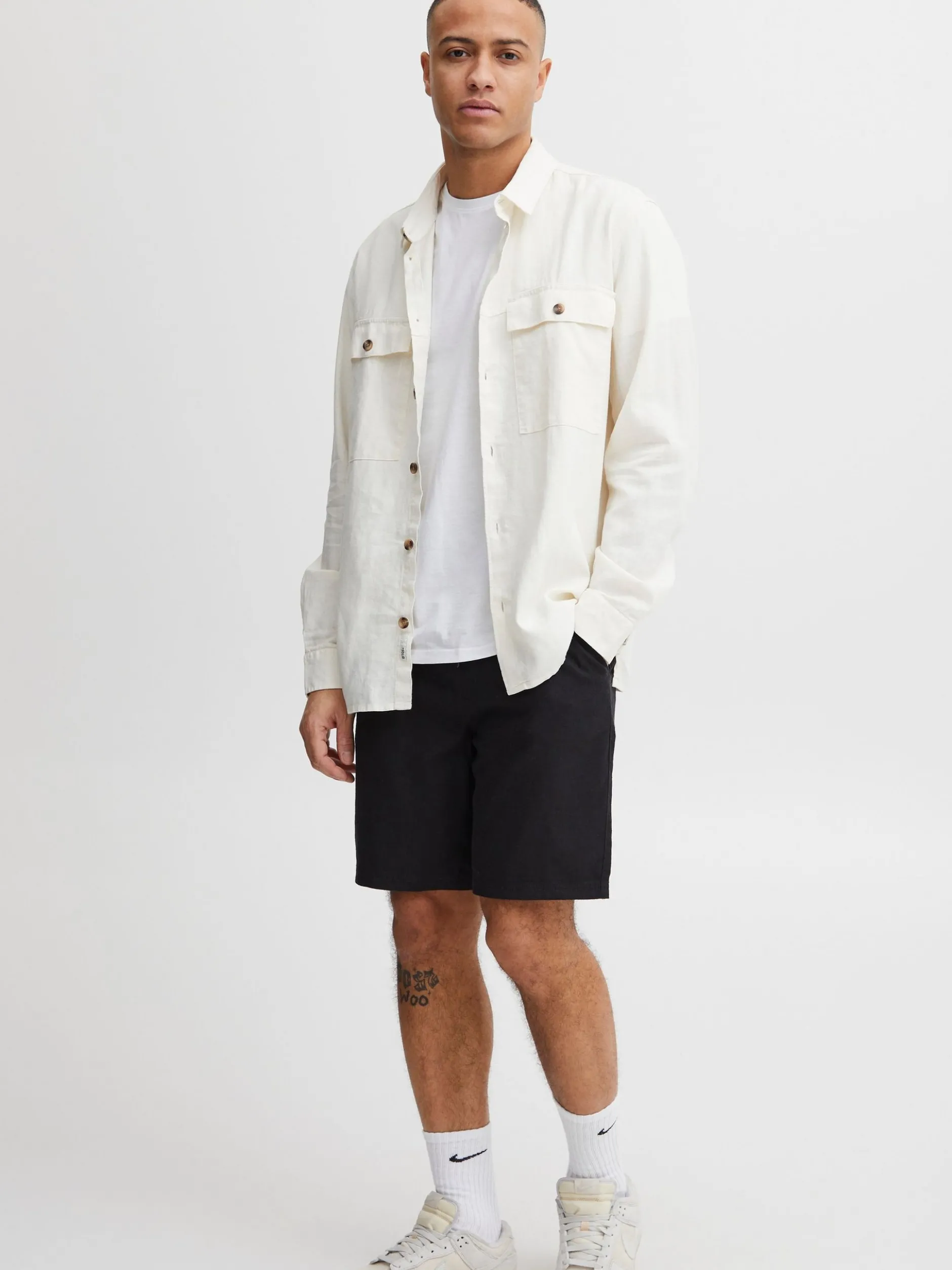 Solid Herren Shorts - SDAurelius in schwarz
