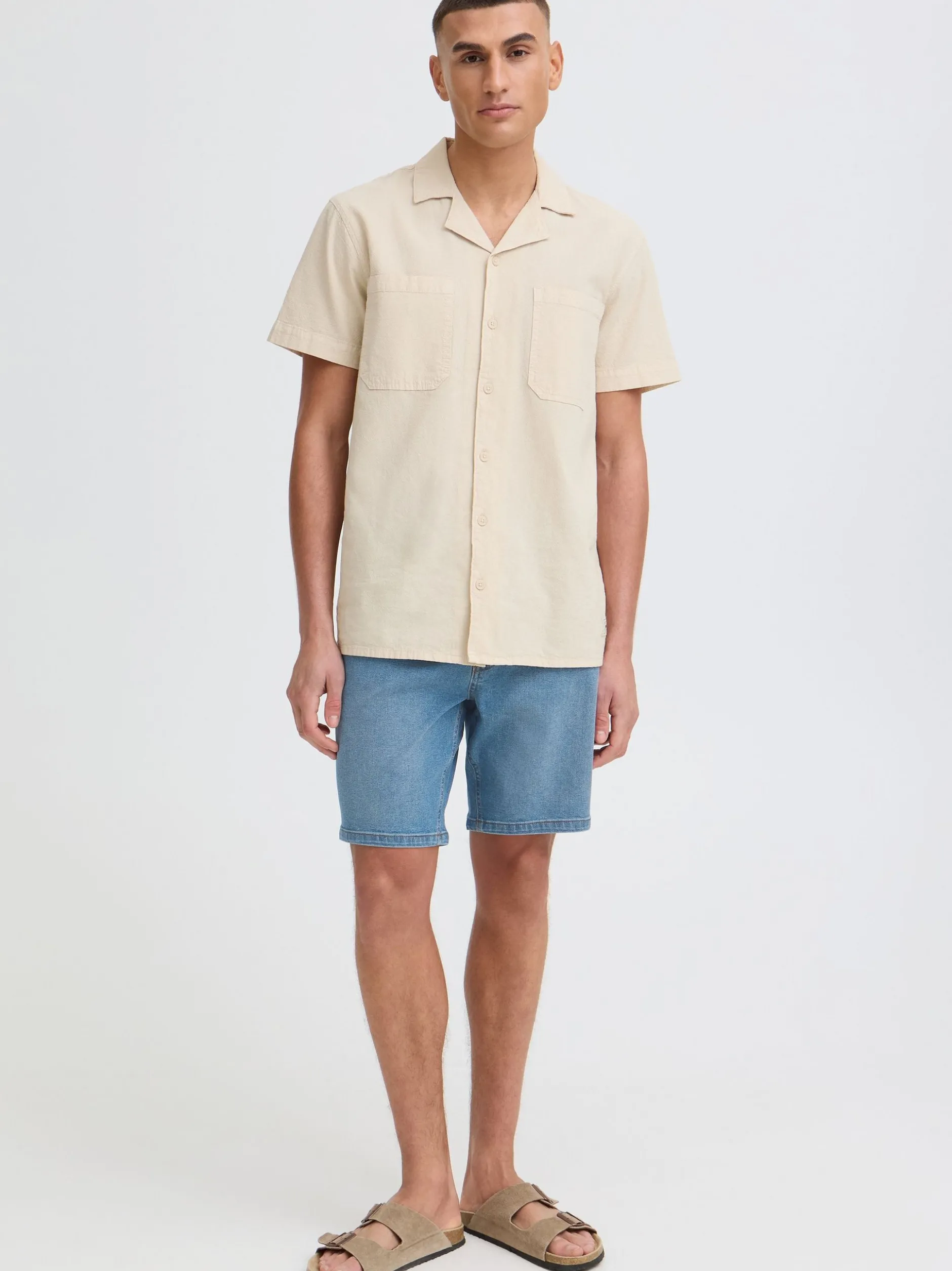 Solid Herren Shorts - SDPayton in hellblau