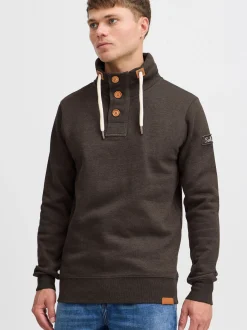 Solid Herren Stehkragenpullover - SDTripTroyer in braun