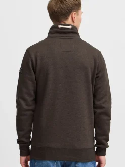 Solid Herren Stehkragenpullover - SDTripTroyer in braun