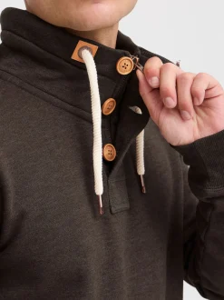 Solid Herren Stehkragenpullover - SDTripTroyer in braun