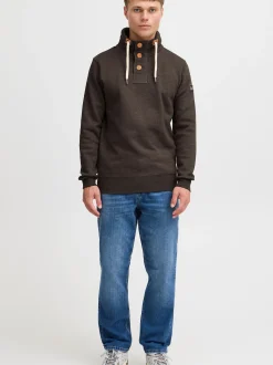 Solid Herren Stehkragenpullover - SDTripTroyer in braun