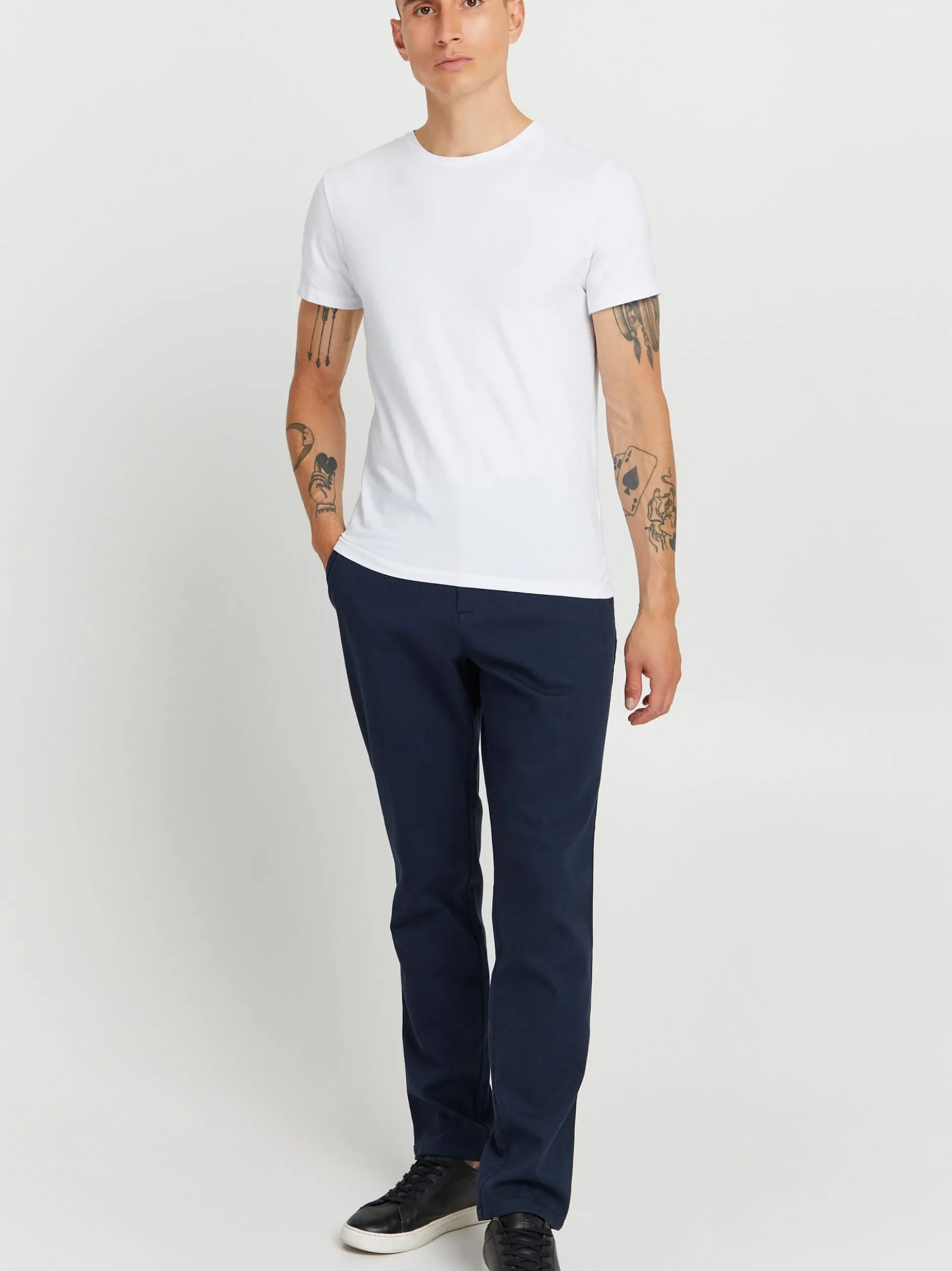 Solid Herren Stoffhose - SDFilip in blau