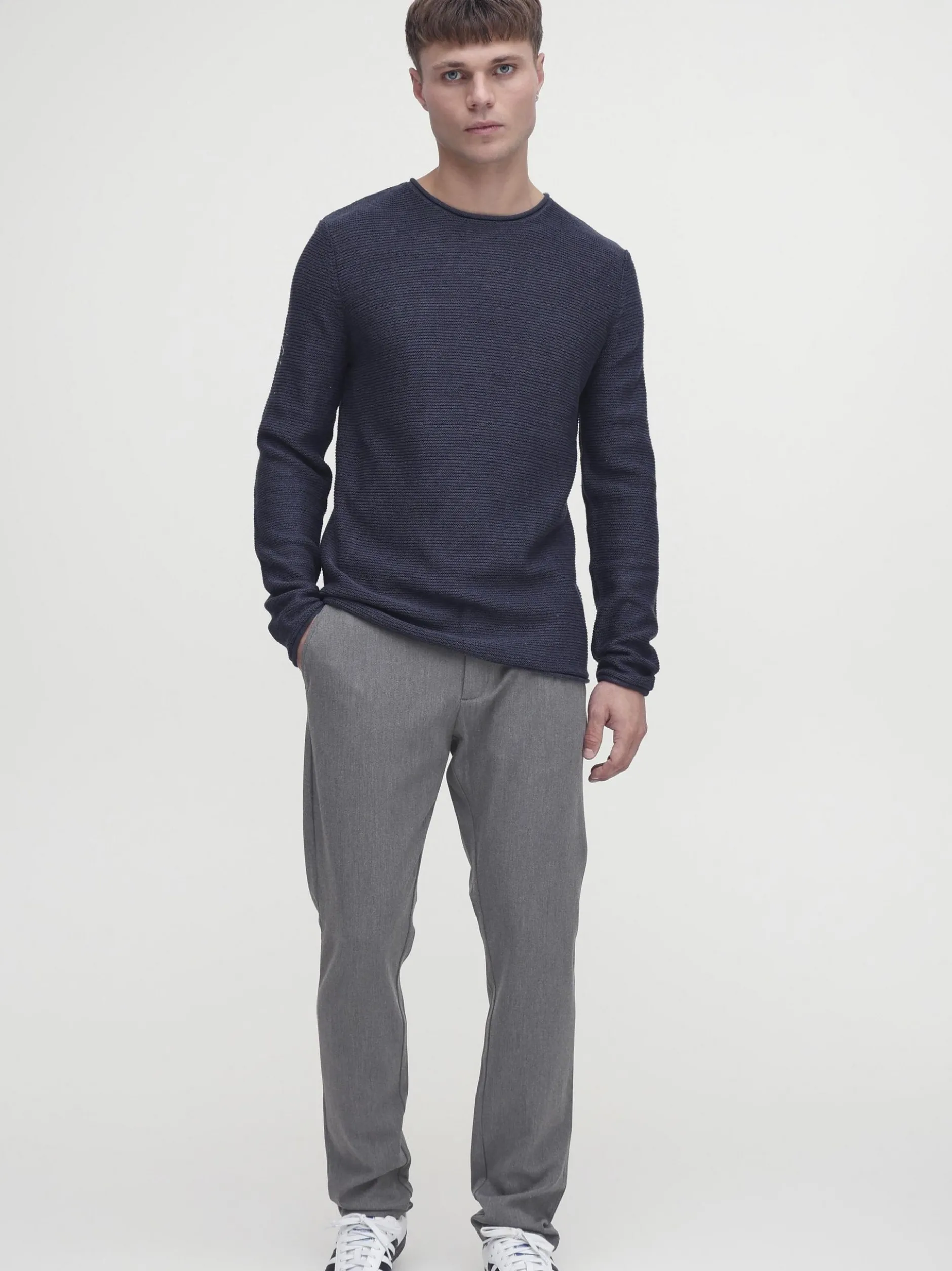 Solid Herren Stoffhose - SDFrederic in grau