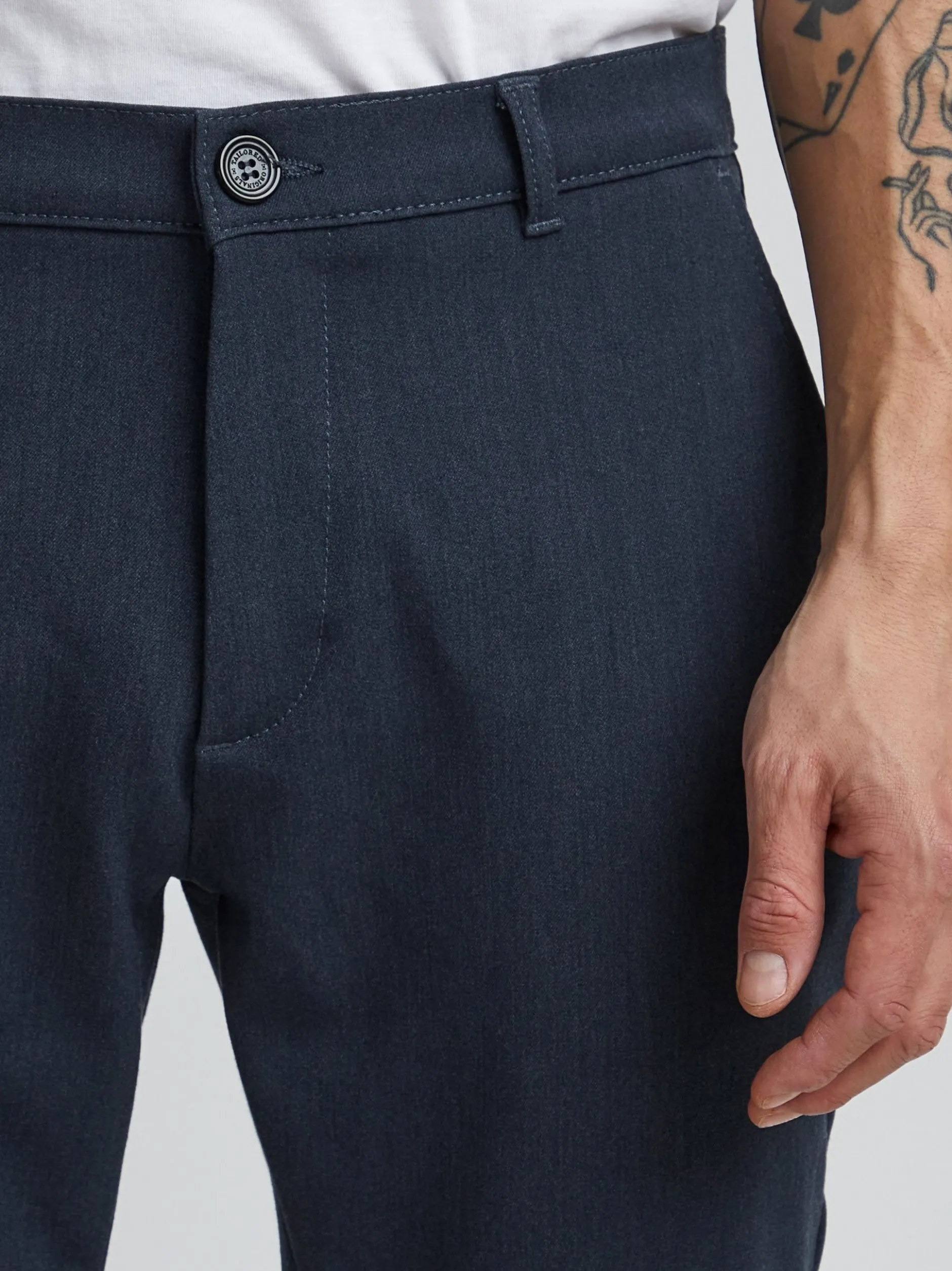 Solid Herren Stoffhose - SDFrederic in blau