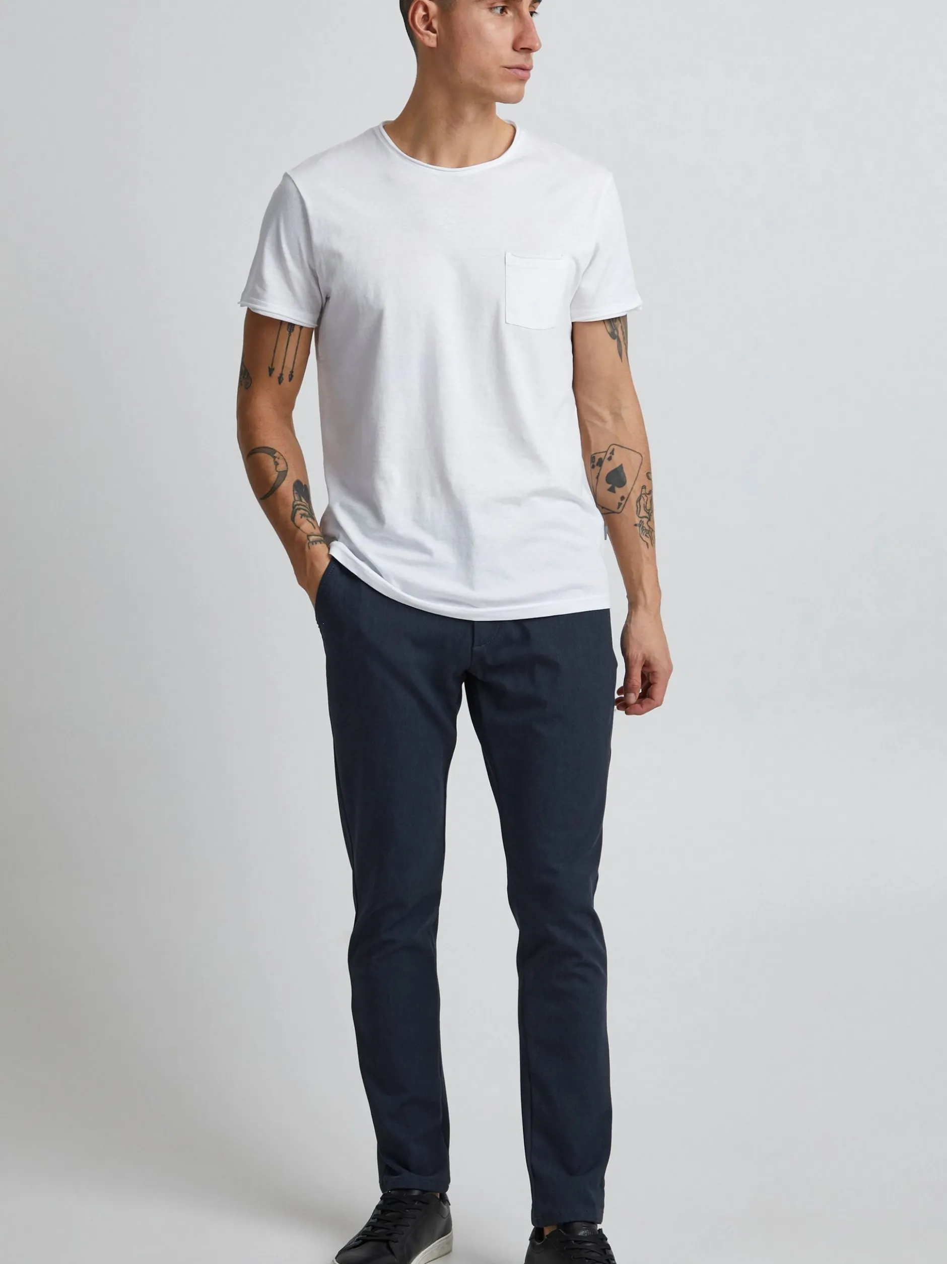 Solid Herren Stoffhose - SDFrederic in blau