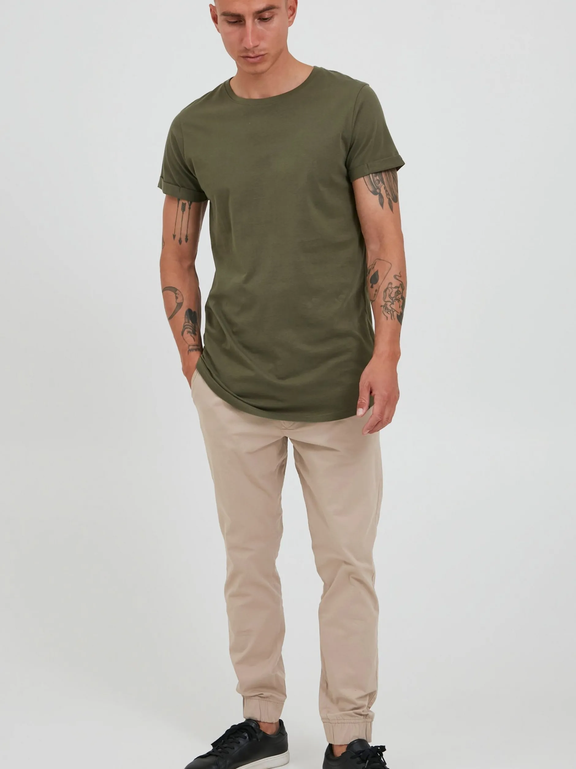 Solid Herren Stoffhose - SDSlim-Truc in beige
