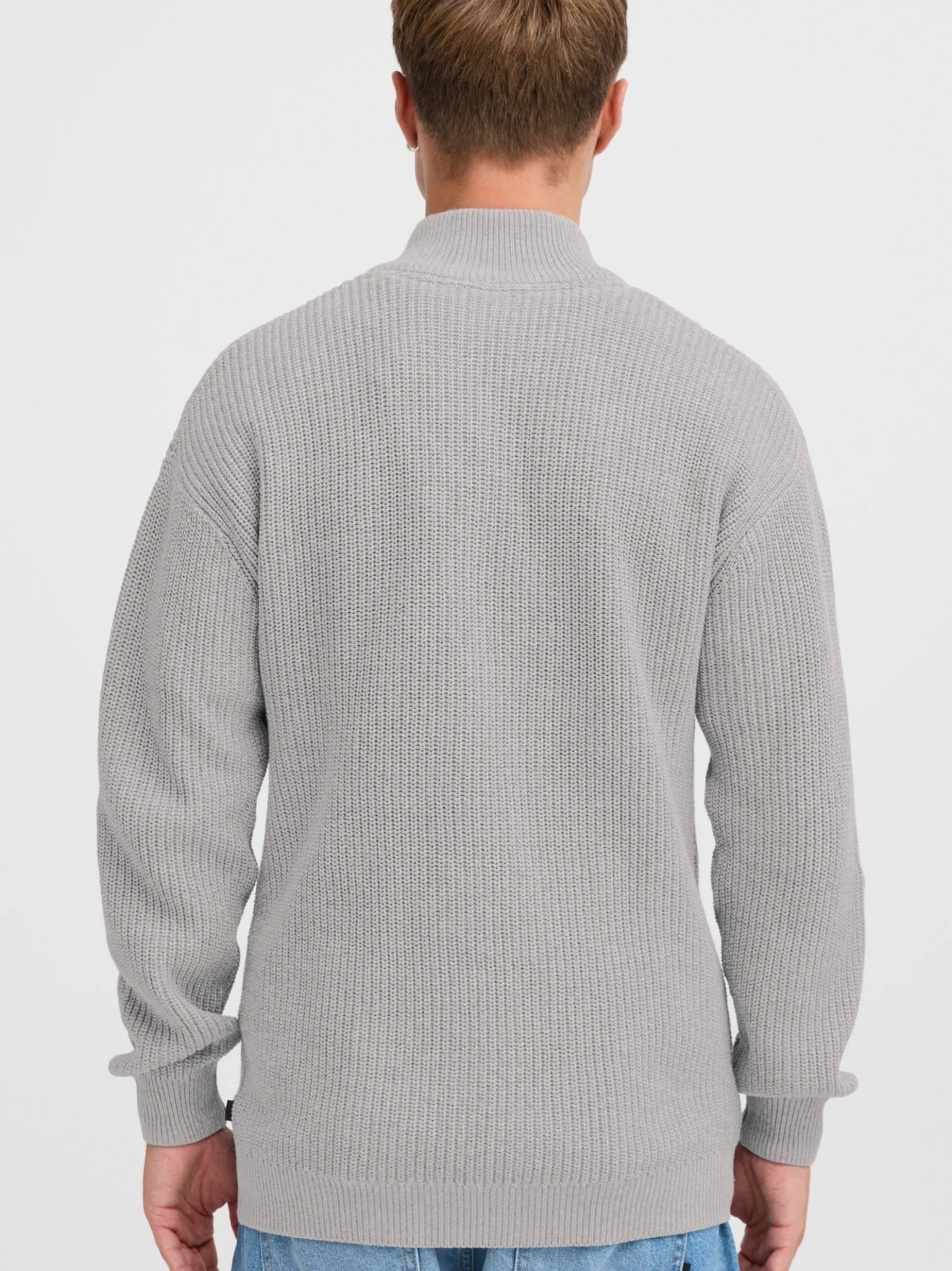 Solid Herren Strickjacke - SDGoralli in grau
