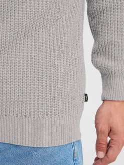 Solid Herren Strickjacke - SDGoralli in grau