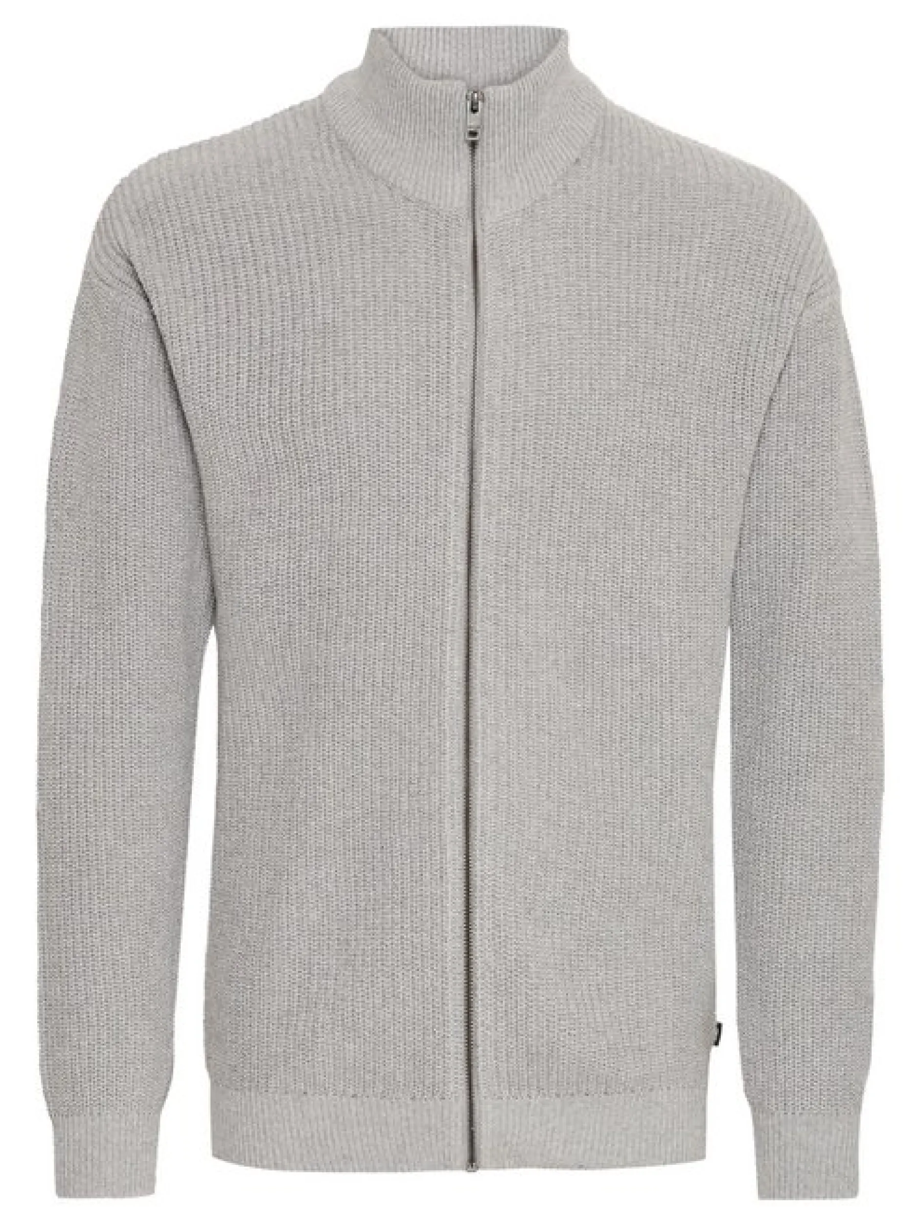 Solid Herren Strickjacke - SDGoralli in grau