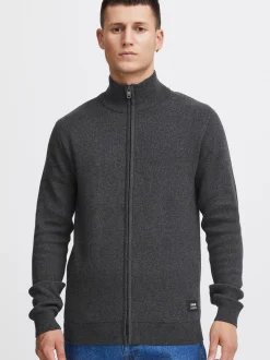 Solid Herren Strickjacke - SDKayne in grau