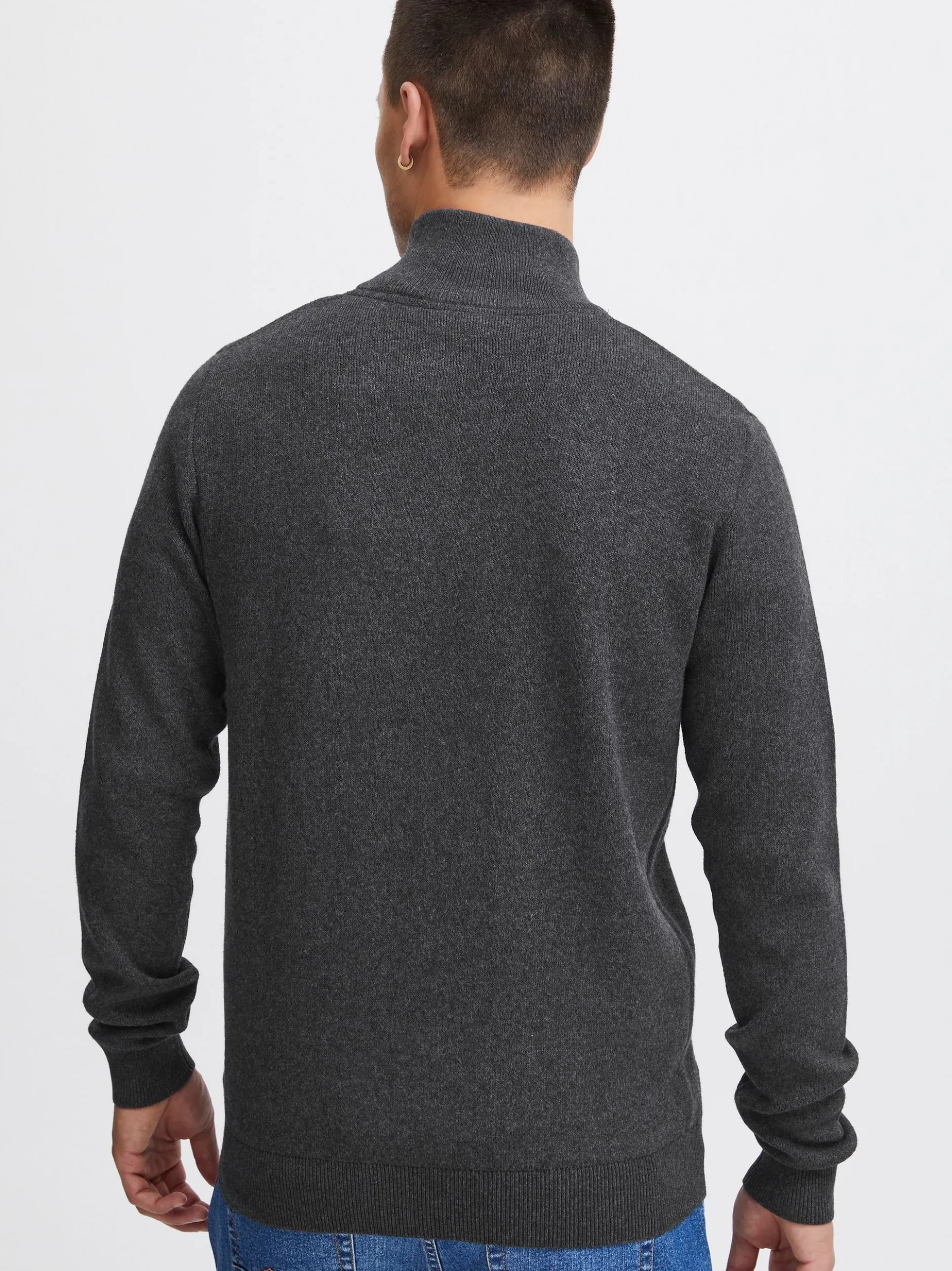 Solid Herren Strickjacke - SDKayne in grau