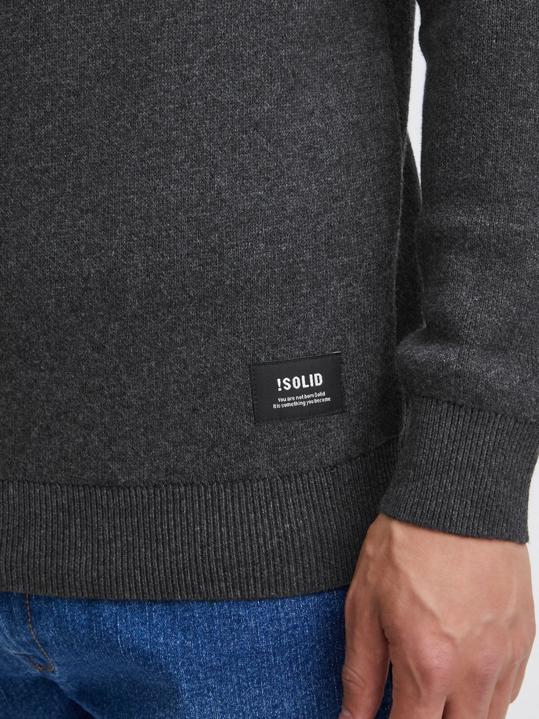 Solid Herren Strickjacke - SDKayne in grau