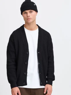 Solid Herren Strickjacke - SDNalli in schwarz
