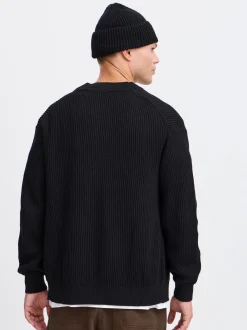 Solid Herren Strickjacke - SDNalli in schwarz