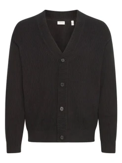 Solid Herren Strickjacke - SDNalli in schwarz