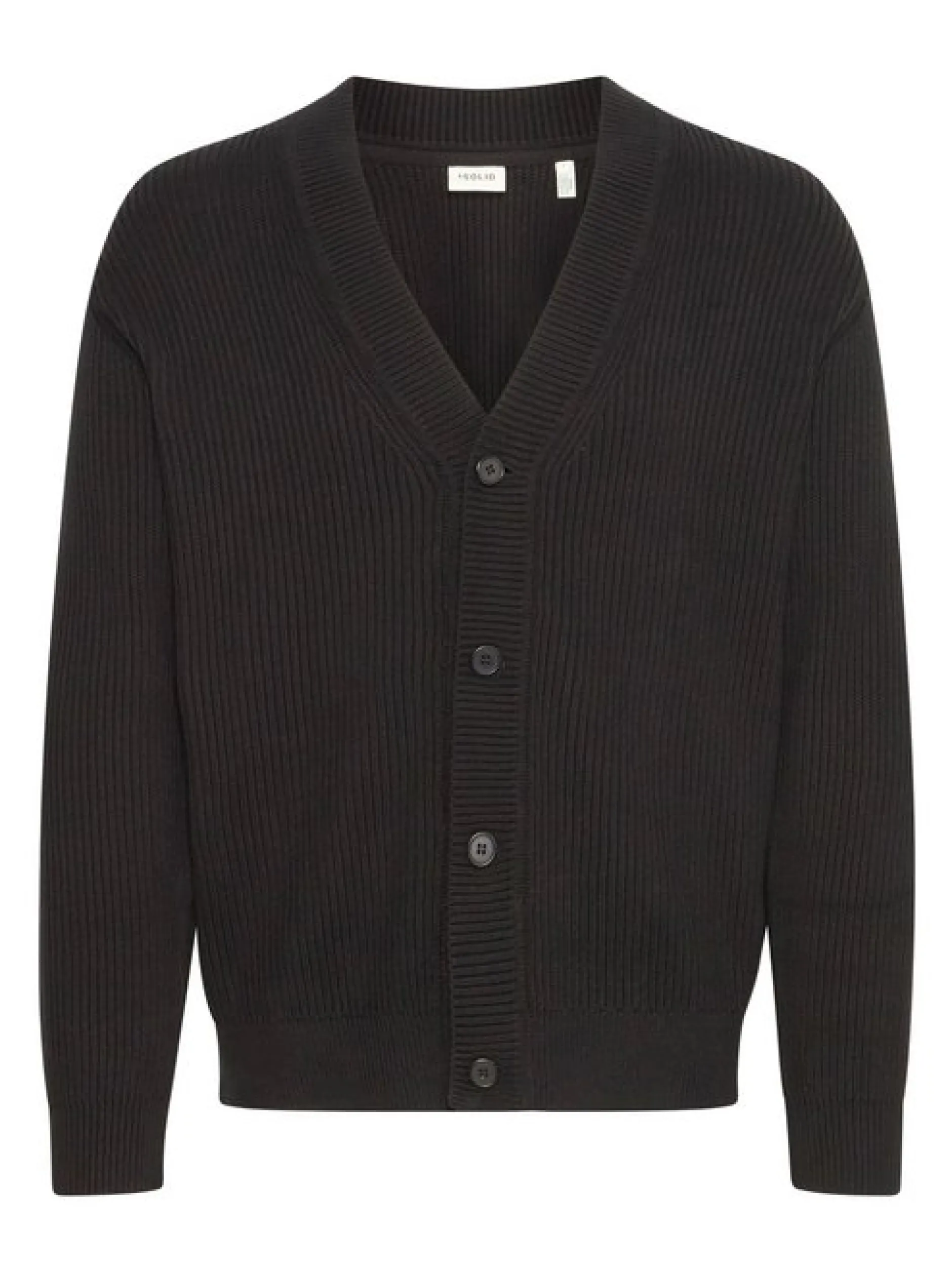 Solid Herren Strickjacke - SDNalli in schwarz