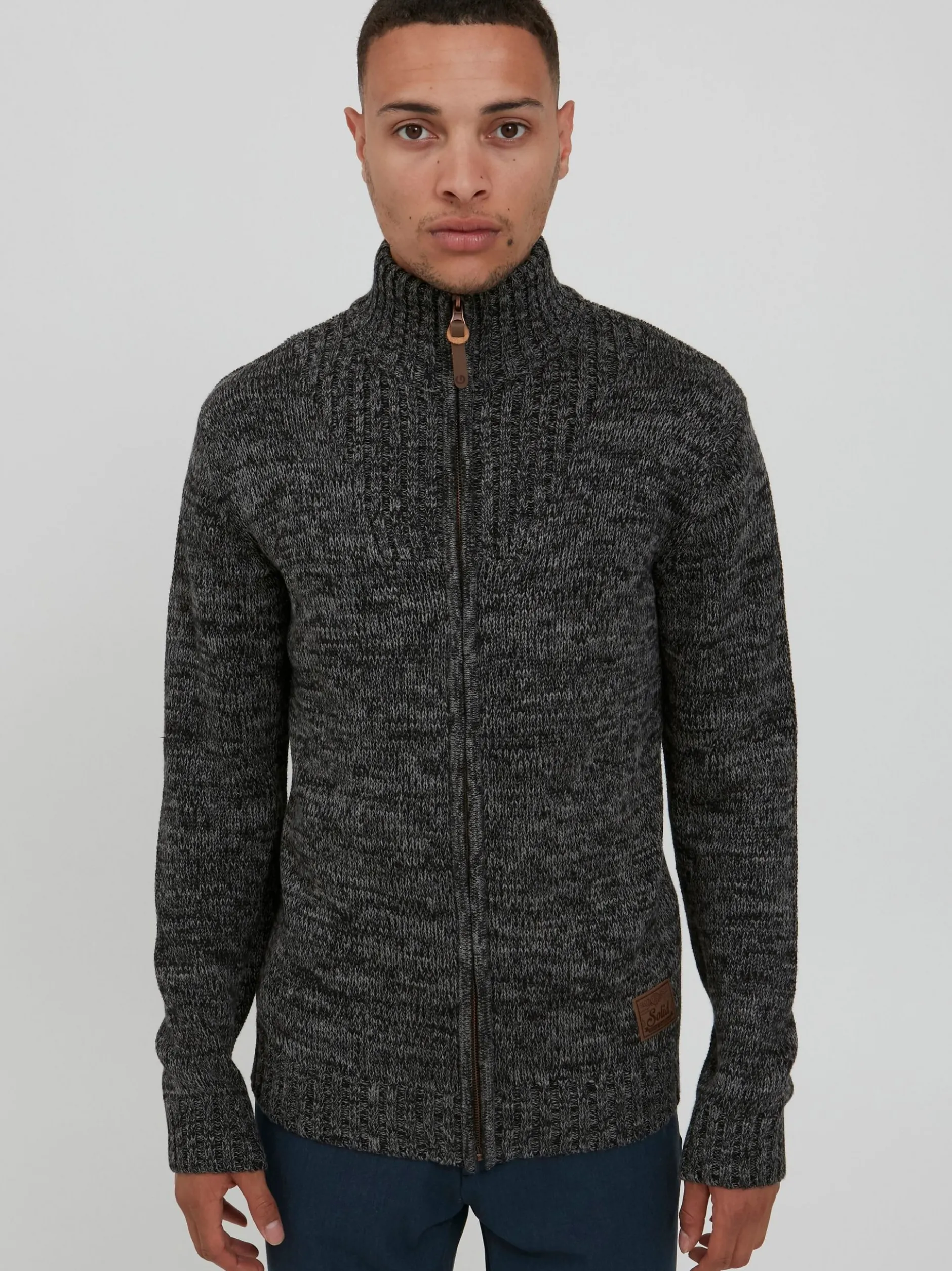 Solid Herren Strickjacke - SDPomeroy in schwarz