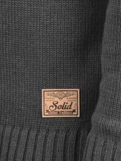 Solid Herren Strickjacke - SDPoul in grau