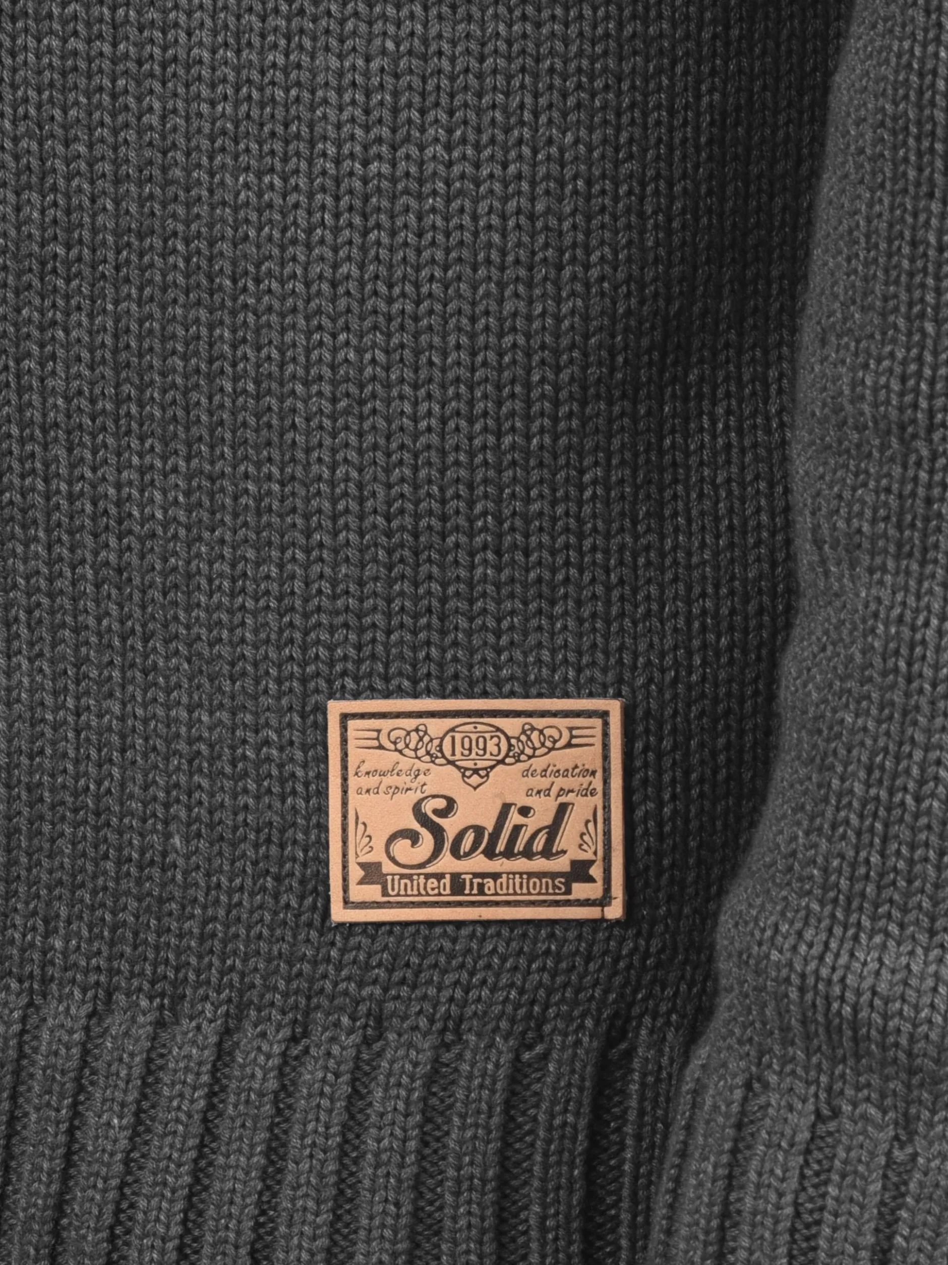 Solid Herren Strickjacke - SDPoul in grau