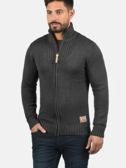 Solid Herren Strickjacke - SDPoul in grau