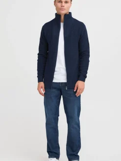 Solid Herren Strickjacke - SDRecone in blau
