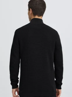 Solid Herren Strickjacke - SDValencia in schwarz