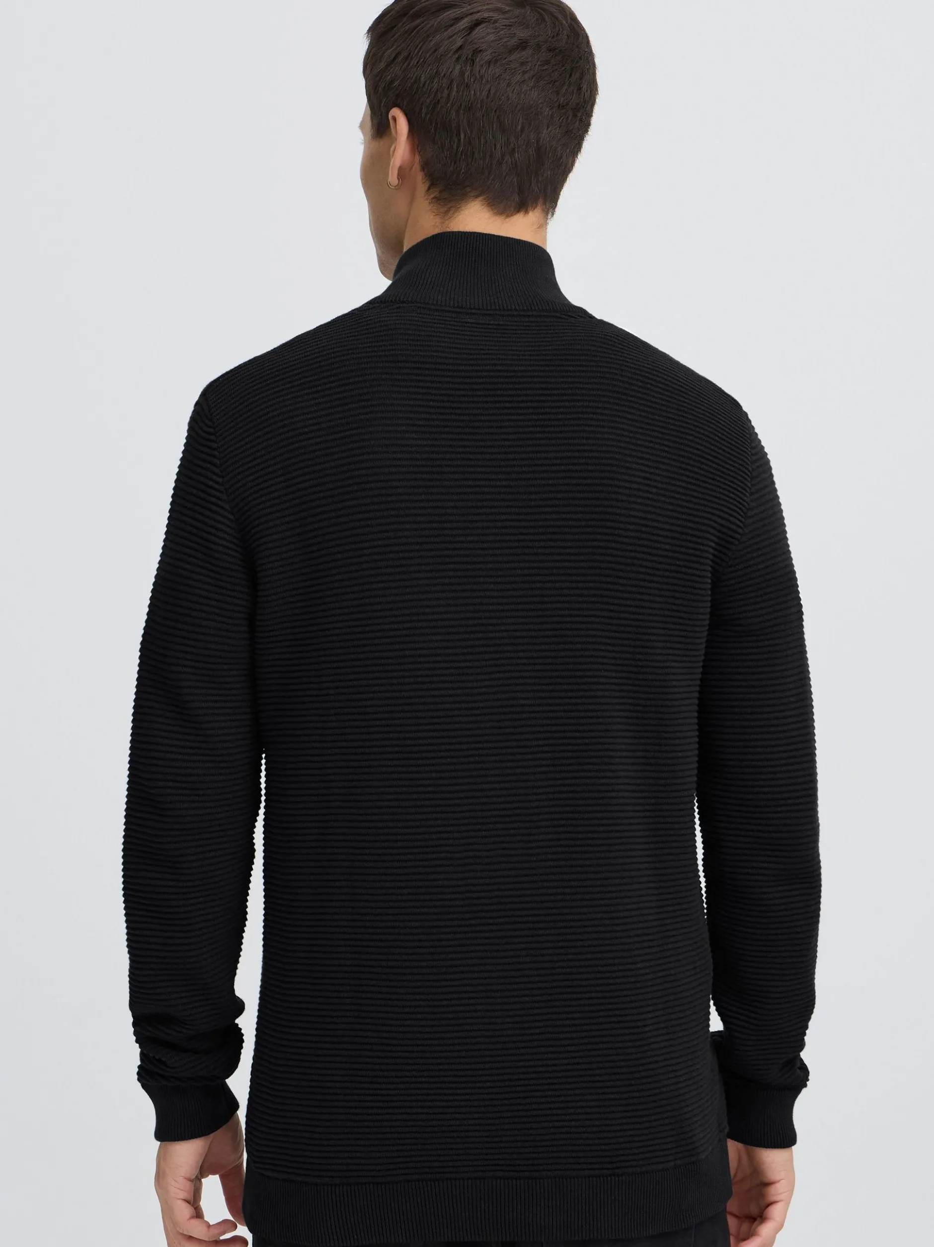 Solid Herren Strickjacke - SDValencia in schwarz