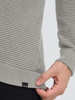 Solid Herren Strickjacke - SDValencia in hellgrau