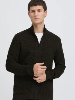 Solid Herren Strickjacke - SDValencia in grün