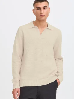 Solid Herren Strickpullover - SDRhett in beige