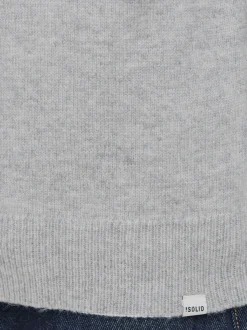 Solid Herren Strickpullover - SDDyllon in hellgrau