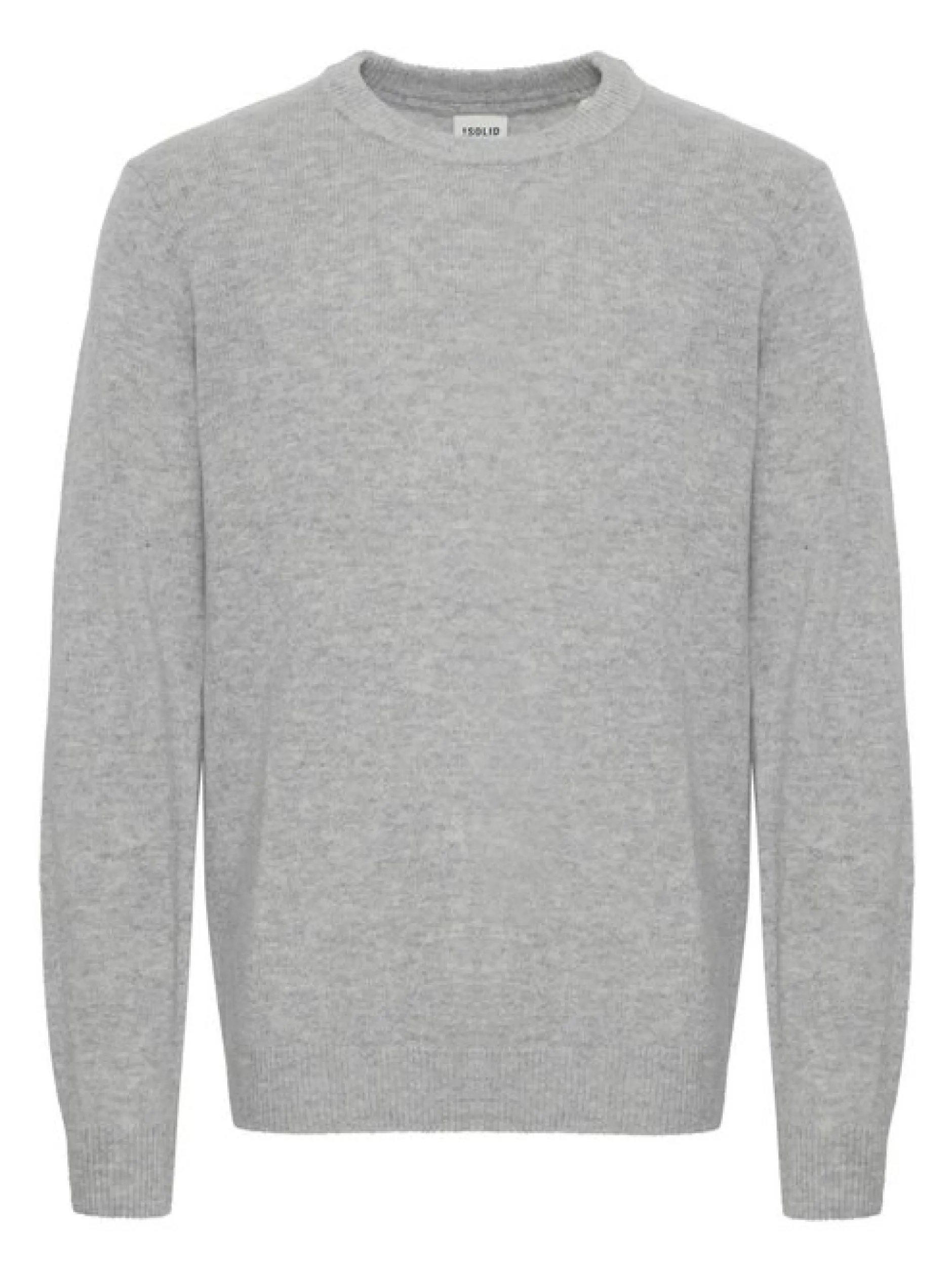 Solid Herren Strickpullover - SDDyllon in hellgrau