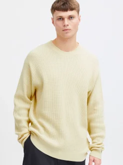 Solid Herren Strickpullover - SDHami in gelb
