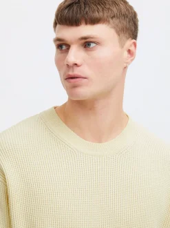 Solid Herren Strickpullover - SDHami in gelb